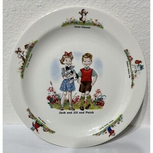 Jack & Jill & Patch Plate 6.75" Made In Beeswick England Fleetway Publication